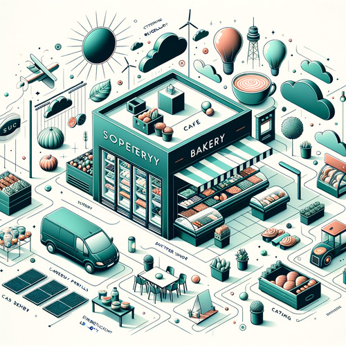 Supermarkt mit moderner Kälte- und Kühltechnik, Bäckerei mit Café, Photovoltaikanlage, energieeffiziente LED-Beleuchtung, Fleischerei, Catering und Partyservice-Erweiterung möglich.