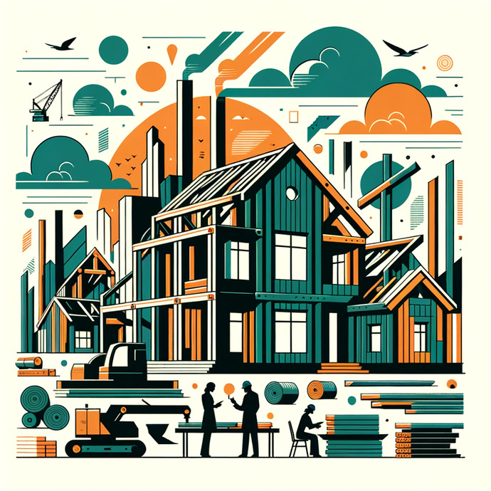 Zukunftsorientiertes Hochbauunternehmen mit Fokus auf Holzrahmenbau und energieeffizienten Projekten
