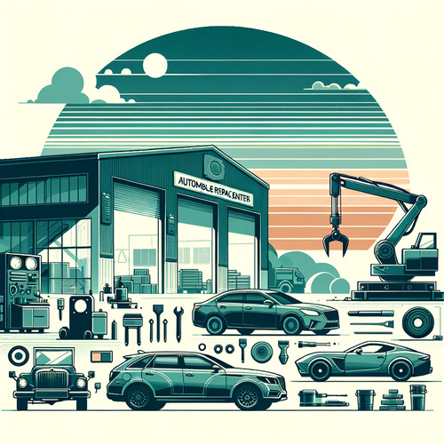Modernes Automobilinstandsetzungszentrum bietet Karosserie-, Lackarbeiten, Unfallinstandsetzung, Restauration, Automechanik und Autoelektronik.