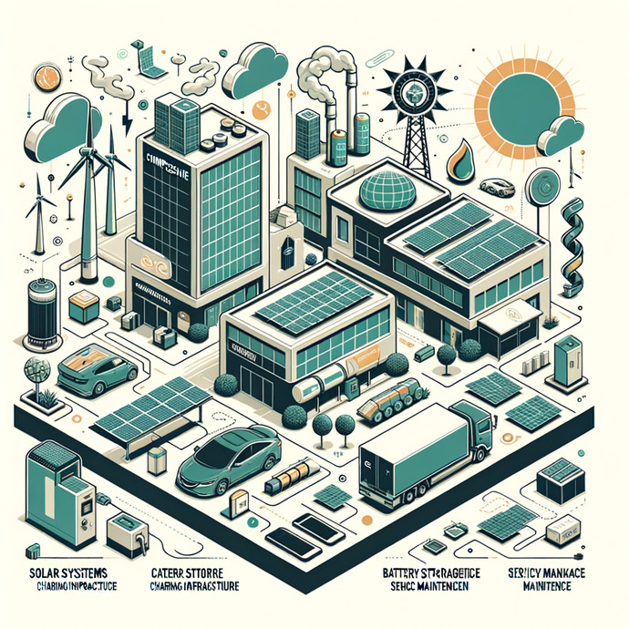 Erfolgreiches Unternehmen für erneuerbare Energien mit Fokus auf Solar- und Elektromobilitätslösungen