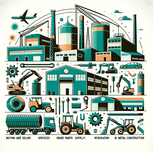 An- und Verkauf von gebrauchten Maschinen und Anlagen, Serviceleistungen, Ersatzteilbeschaffung, Überholung und Schulung im Stahl- und Metallbau.