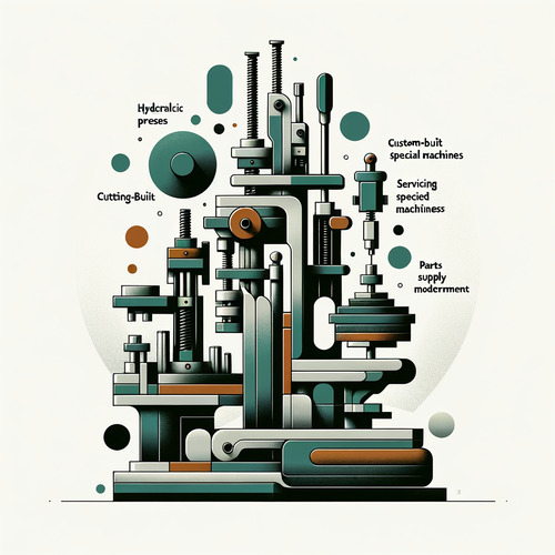 Pressen-, Trenn- und Umformtechnik, Spezialmaschinenbau, hydraulische Pressen, Pressensysteme, Trenn- und Stanzlösungen, maßgeschneiderte Sondermaschinen, Inbetriebnahme, Wartung, Ersatzteilversorgung, Modernisierung.