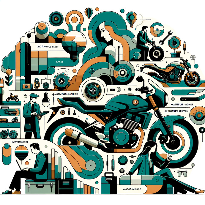 Profitables Motorrad-Unternehmen mit Premium-Partnerschaften und Immobilie