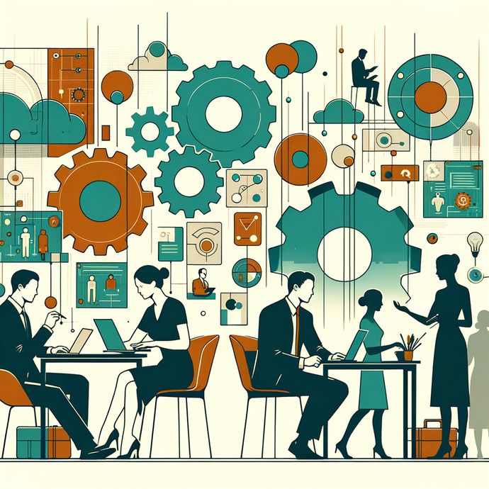 Zukunftsorientiertes Industrie 4.0 Unternehmen mit Fokus auf Mensch-Maschine-Optimierung